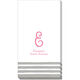 Silver Stripe Border Paper Linen Like Caspari Guest Towels Image 4 of 4